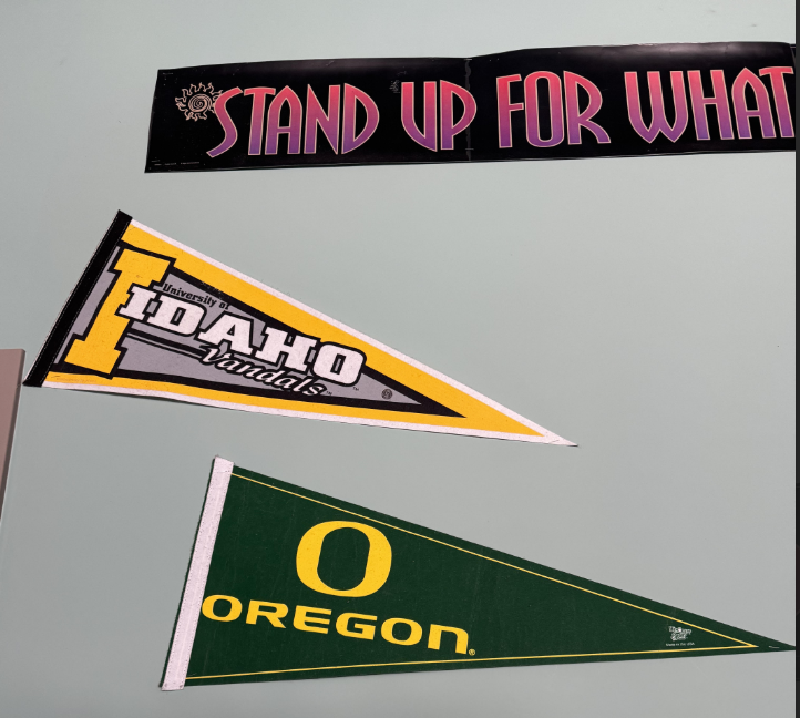 Collage banners at Arlington High School